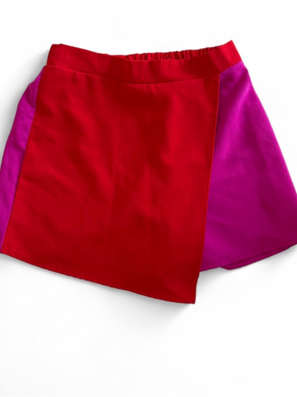 TCEC Red and Fuchsia Colorblock Skirt